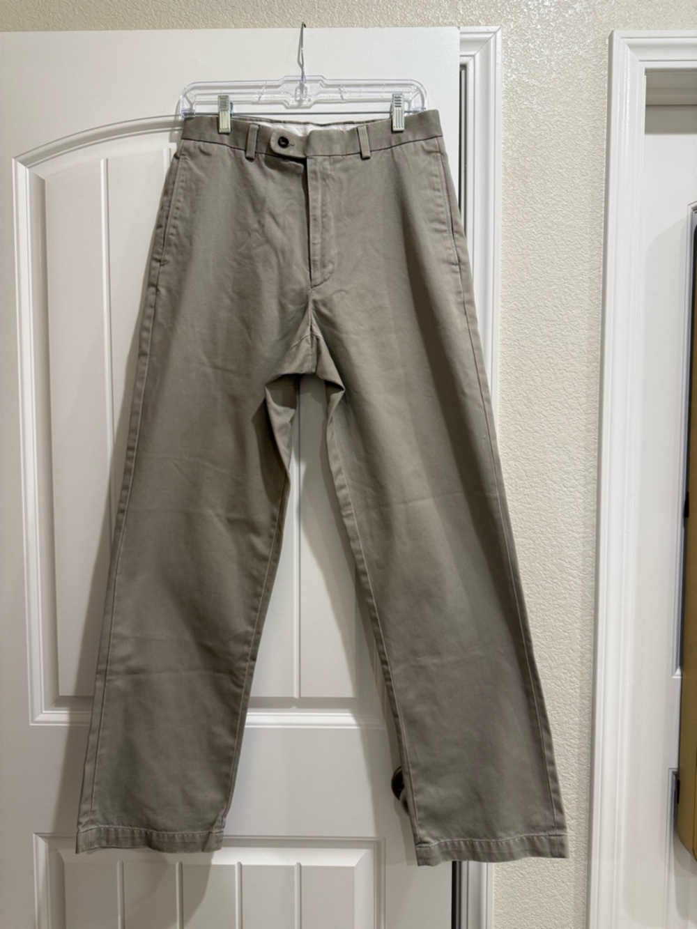 Joseph & Feiss Men's Khaki Straight-Leg Chinos - Beige 30 x 32
